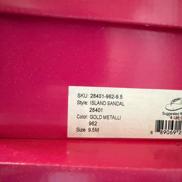 New Lilly Pulitzer Island Sandals with 2 different embellishments, Sz 9.5 & 10 - Picture 7 of 7